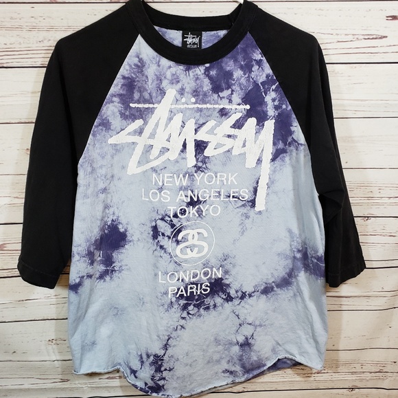 tie dye baseball t shirt